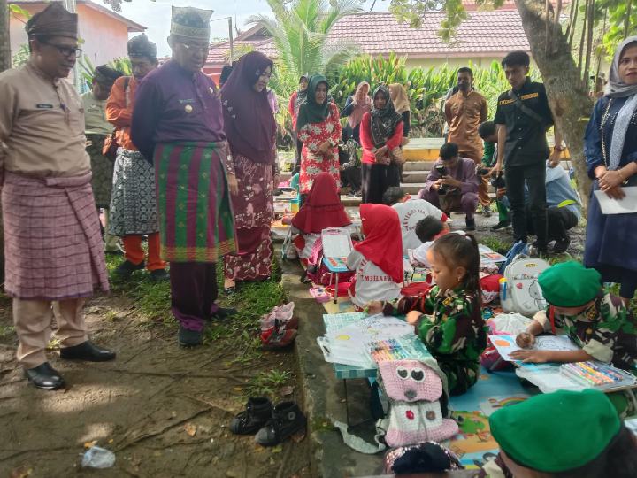 Semarak Milad Inhil Ke-57, Diskominfopers dan Paud Gelar Lomba Mewarnai