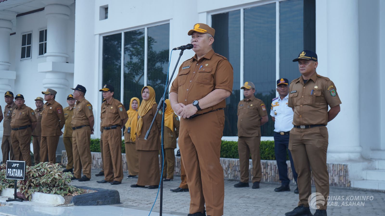 Sekretaris Daerah Kabupaten Asahan Pimpin Apel Gabungan