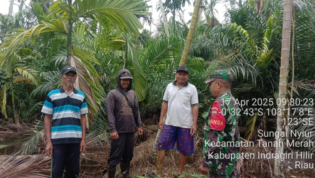 Babinsa Desa Sungai Nyiur Laksanakan Patroli, Tidak Temukan Titik Api atau Asap
