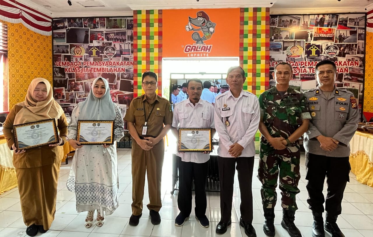 Peringatan HBP ke-61, Lapas Tembilahan, Berikan Penghargaan kepada Mitra