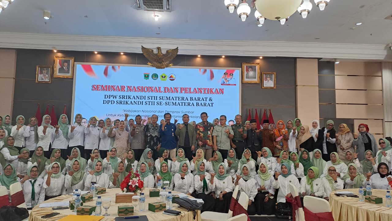 Perkuat Peran Perempuan Tani, Srikandi STII Sumbar Gelar Seminar Nasional dan Pelantikan Pengurus