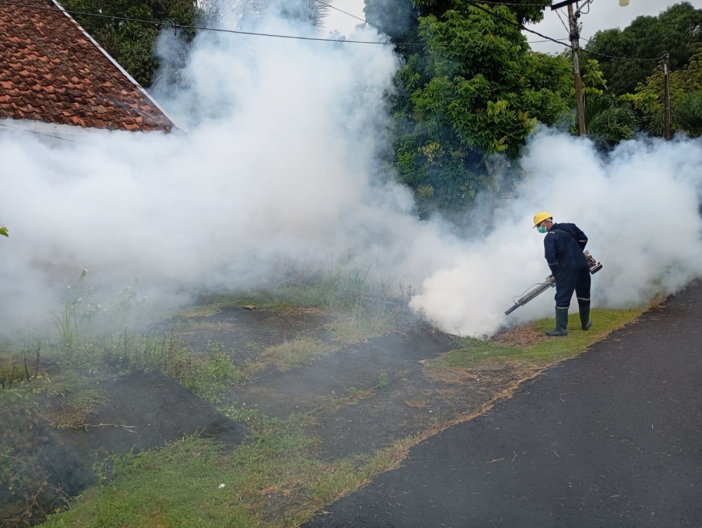 Cegah DBD di Wilayah Operasional Perusahaan, PT Timah Lakukan Fogging Hingga Sosialisasikan 3M 