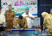 Bupati Karimun Dorong Penerbitan Special Pass Bagi Pekerja Perbatasan, Saat Hadiri Pertemuan Pra SOSEK MALINDO Meranti
